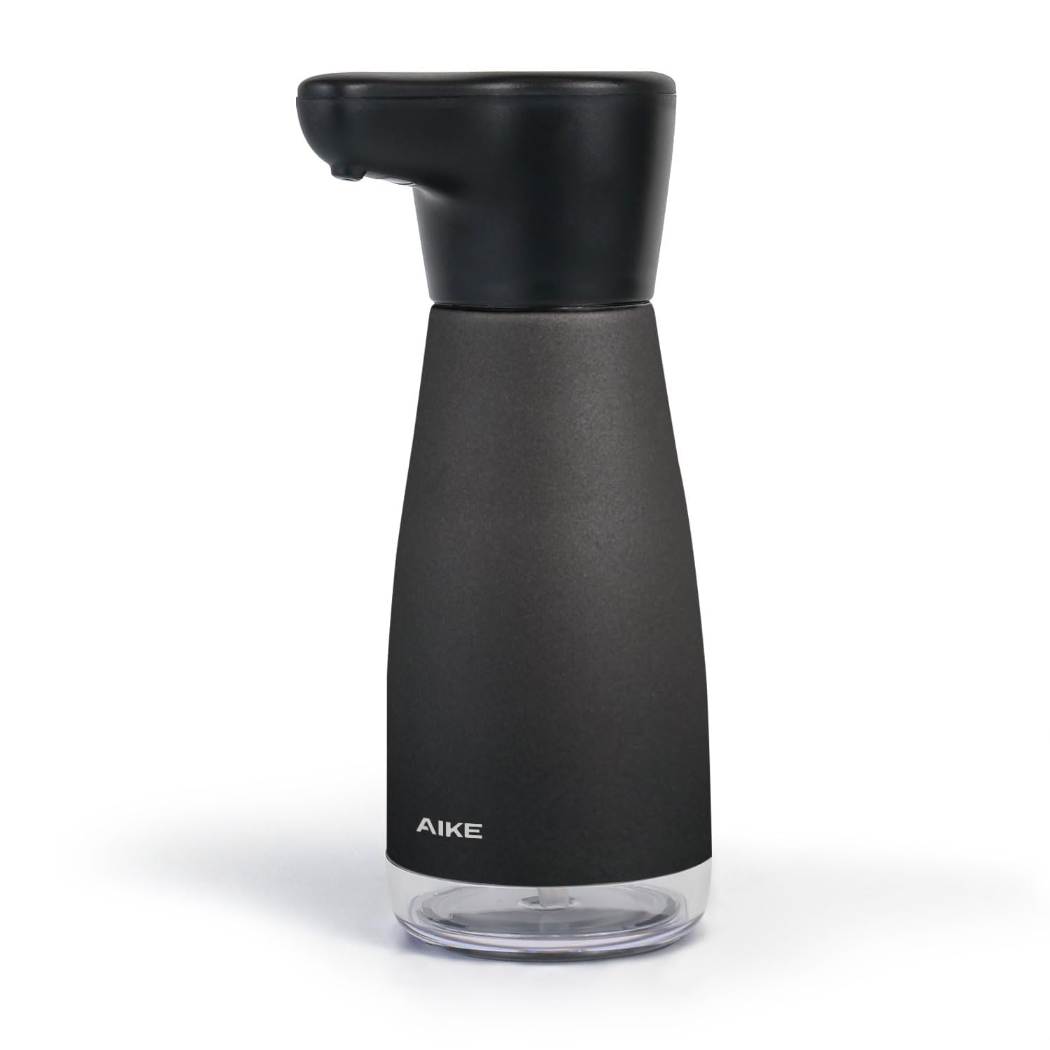 AIKE Magnetic Charging Waterproof Automatic Soap Dispenser for Liquid Soap Anti-Fingerprint Black Coating 14fl.oz. Model AK1337