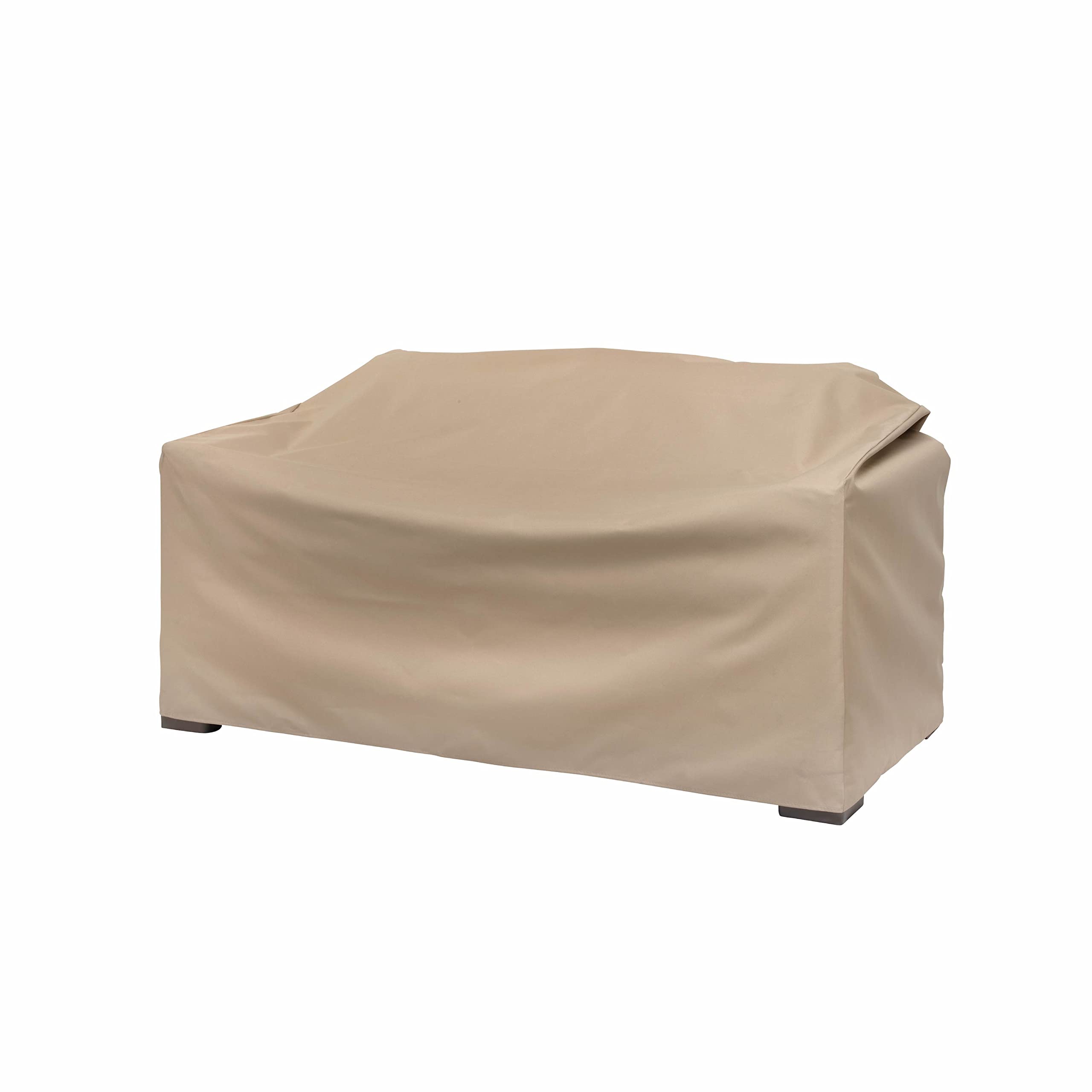 Modern Leisure Basics Patio Loveseat Cover, 55'L X 33'W X 38'H, Khaki