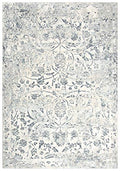Alora Decor Glamour 2'7" X 9'6" Vine/Scroll Cream/Gray/Rust/Blue Area Rug