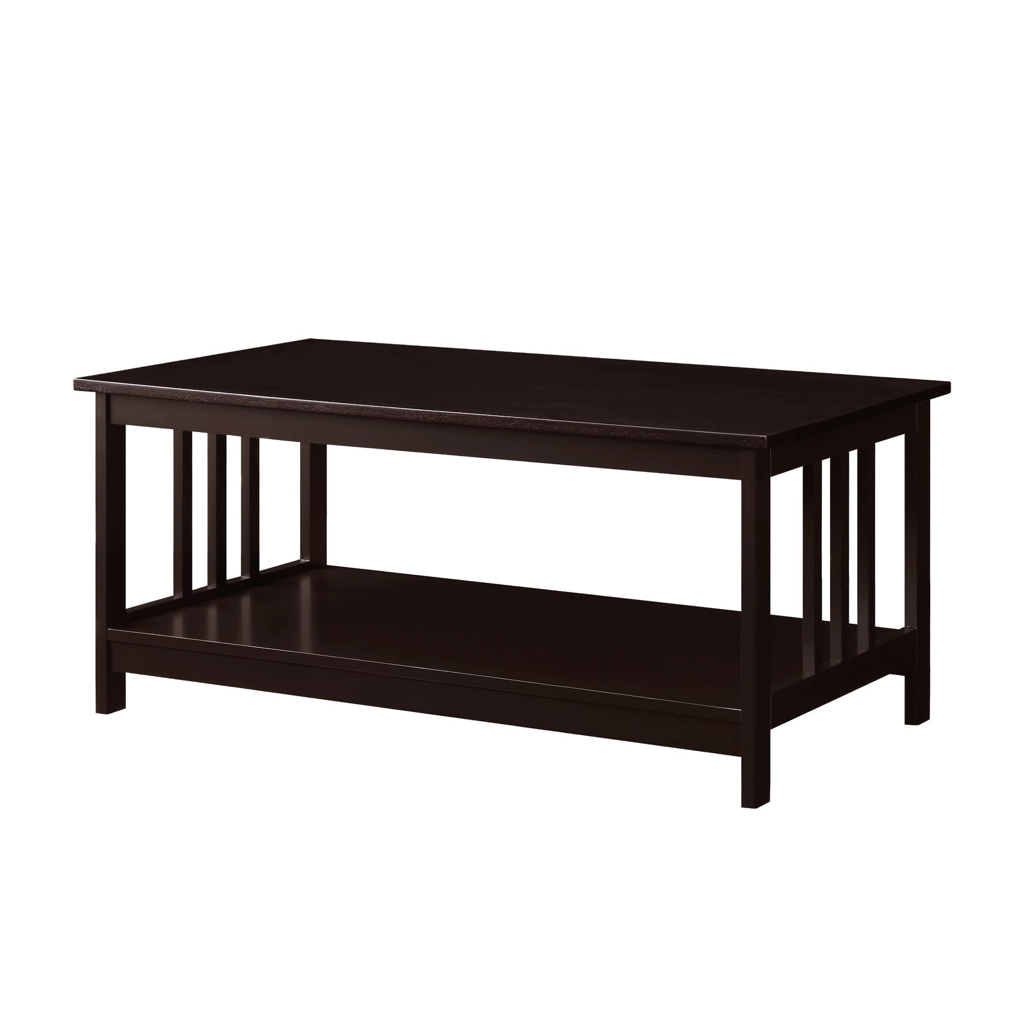 Convenience Concepts Mission Coffee Table, Espresso