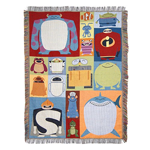 Northwest Character Blocks Woven Tapestry Throw Blanket, 48 X 60