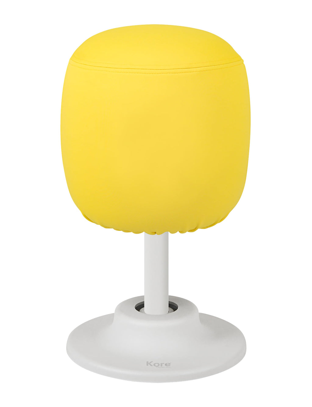KORE Design Kids Adjustable Pivot Stool, Waterproof Fabric Desk Chair Comfy for Students, Kid Computer Chair for School, Home, Active Sitting, ADD/ADHD, Autism, Girls/Boys, Tall (16.5-21”), Yellow