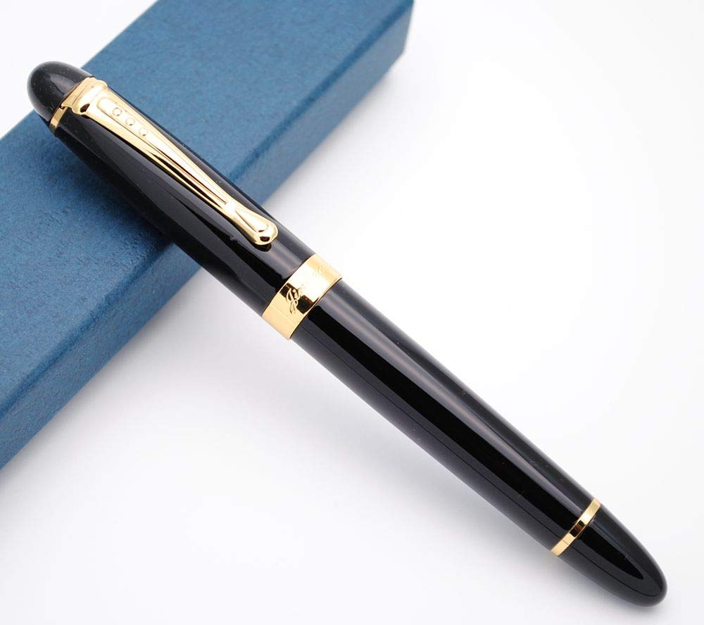 Jinhao X450 Fountain Pen M Nib (Bright Black)