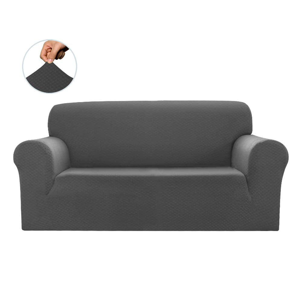 Sapphire Home 3-Piece Couch Cover Set, Sofa, Loveseat, And Arm Chair Slipcovers, Form Fit Stretch, Wrinkle Free, Furniture Prote