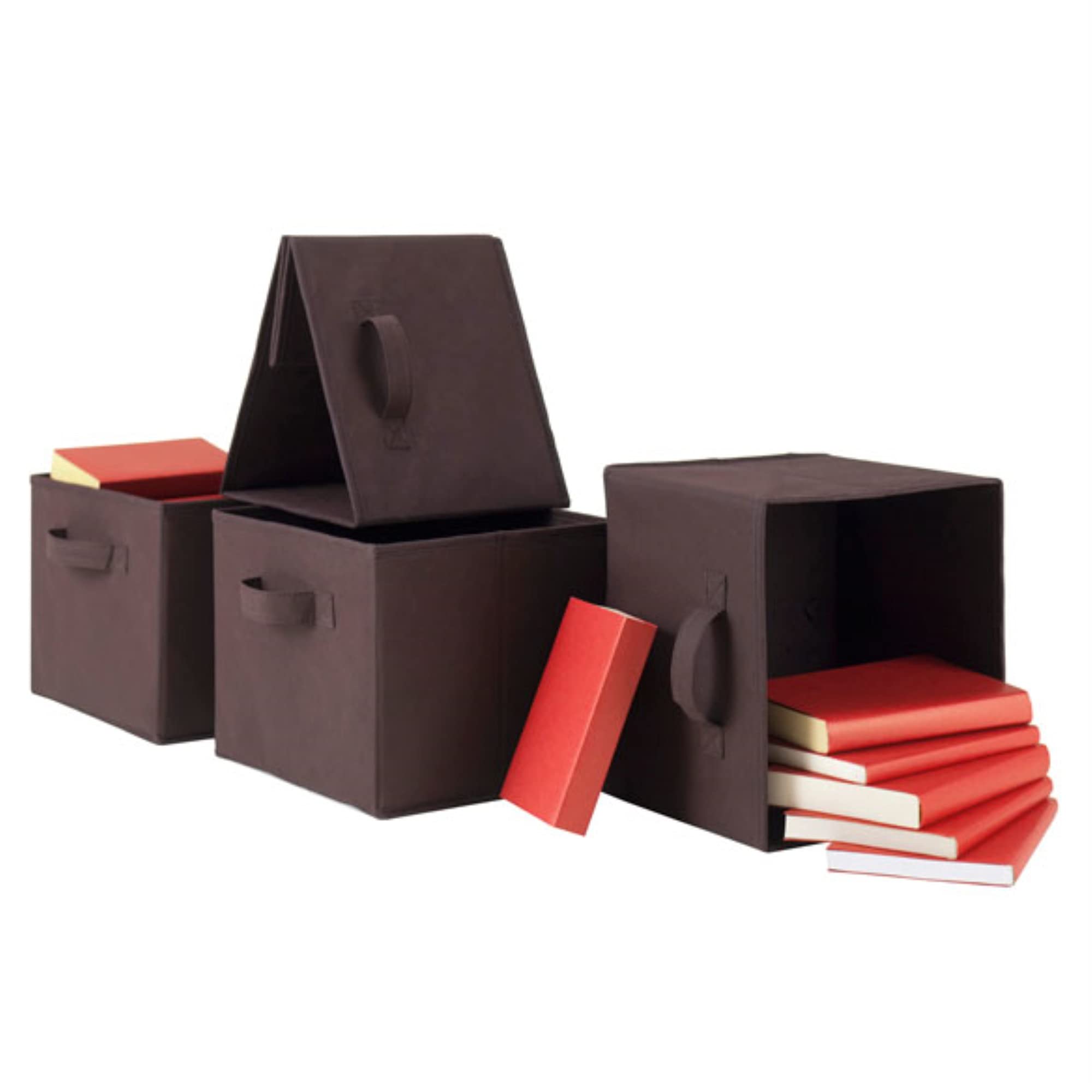 Ergode Wood Capri Folding Baskets - Set of 4 (38422-VV)