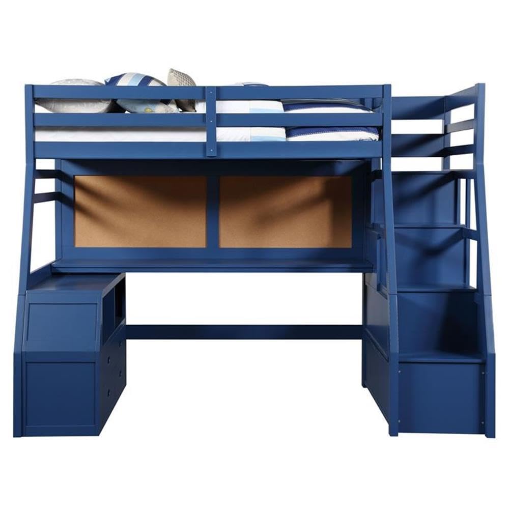 Acme Jason II Storage Twin Wooden Loft Bed