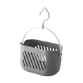 HEAVENGLOW Wall Storage Basket Bathroom Sink Laundry Farmhouse Hanging Shower Organizer Gray|1 Hanging Shower Storage Basket
