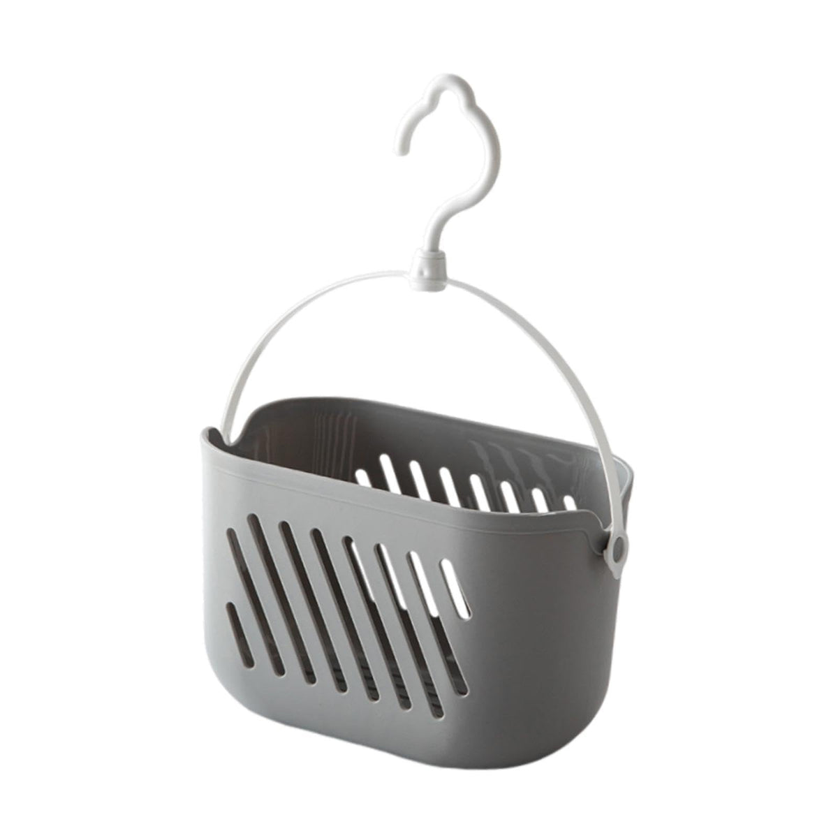 HEAVENGLOW Wall Storage Basket Bathroom Sink Laundry Farmhouse Hanging Shower Organizer Gray|1 Hanging Shower Storage Basket