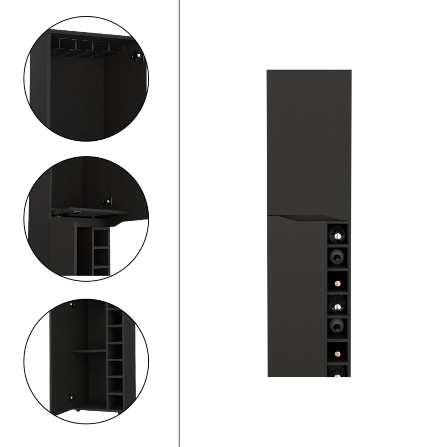 Haora Tall Bar Double Door Cabinet - Thumbnail 4