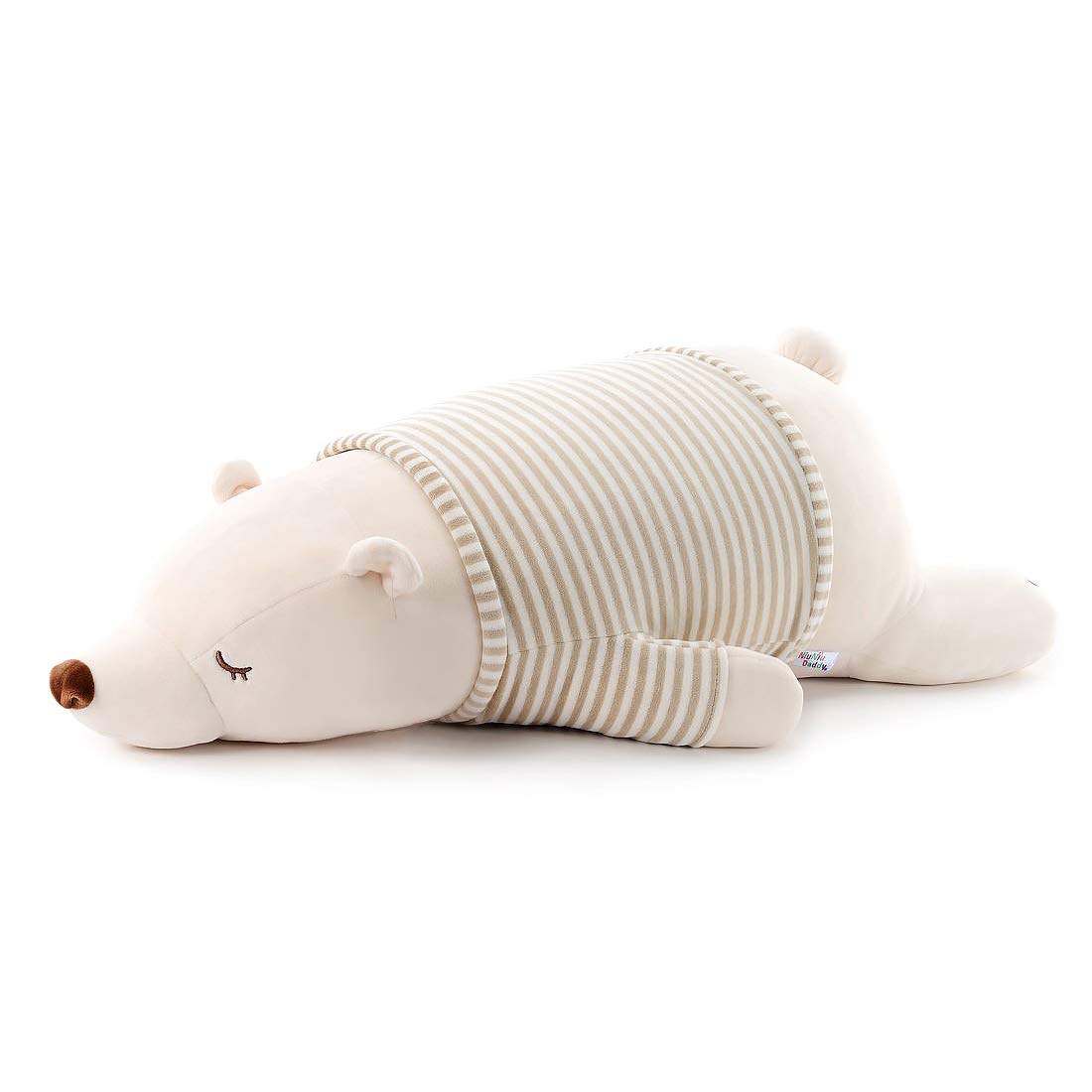 Niuniu Daddy Stuffed Animals Polar Bear 17.7 in Large Plush Toy for Kids Kawaii Plushies Adorable Squishy Cuddle Pillow for Slee