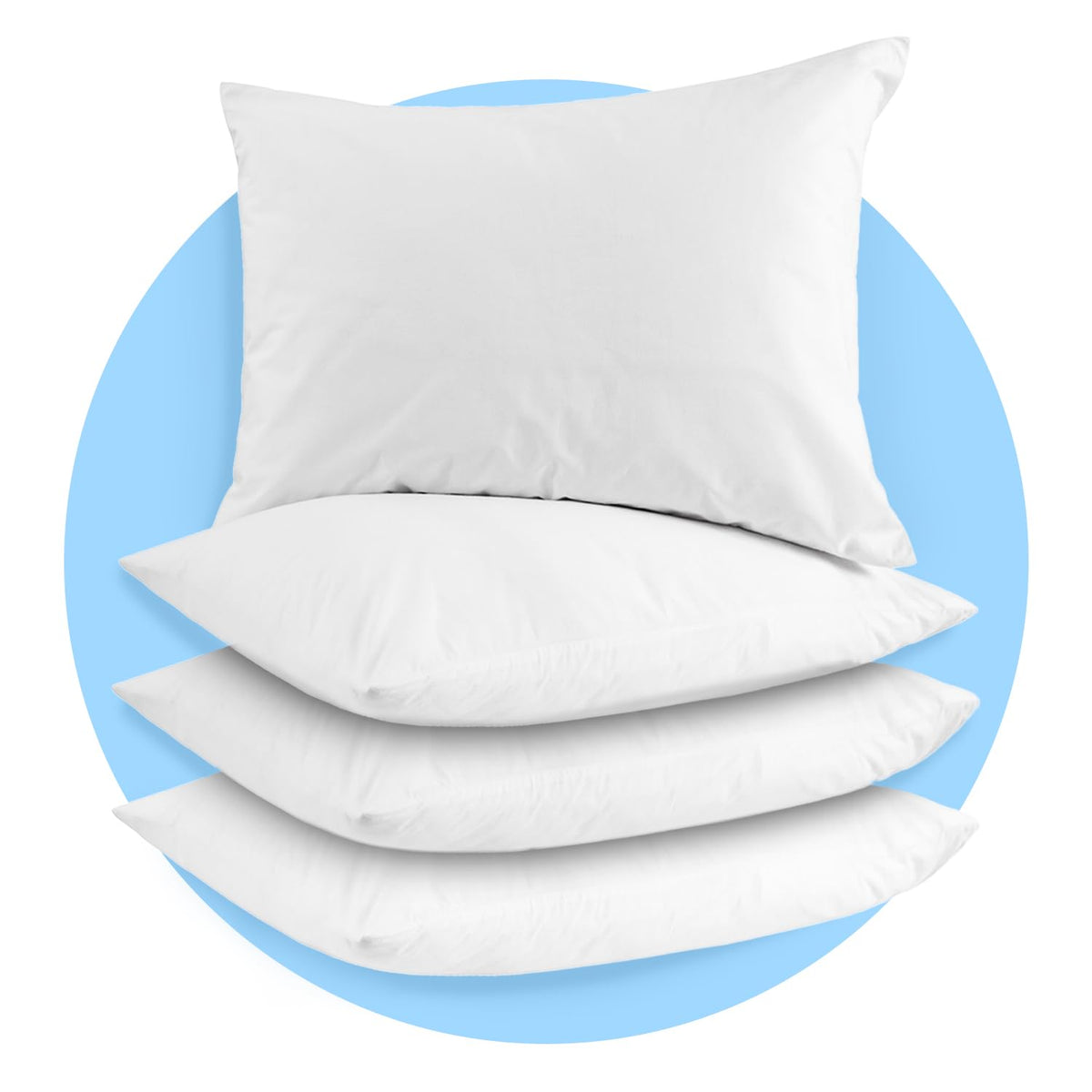 Avalon Bedding Pillow Cases Standard Size White Pillow Cases Set Of 4 Cotton Blend 200 Tc Soft & Breathable Perfect For Home & H
