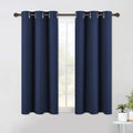 Nicetown Living Room Blackout Curtain Panels, Window Treatment Energy Saving Thermal Insulated Solid Grommet Blackout Drapes/Dra