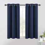 Nicetown Living Room Blackout Curtain Panels, Window Treatment Energy Saving Thermal Insulated Solid Grommet Blackout Drapes/Dra