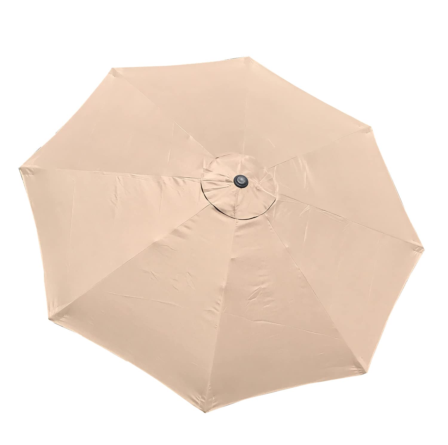 Bellrino Decor Replacement Strong And Thick Umbrella Canopy For 9Ft 8 Ribs (Canopy Only) (Light Coffee)