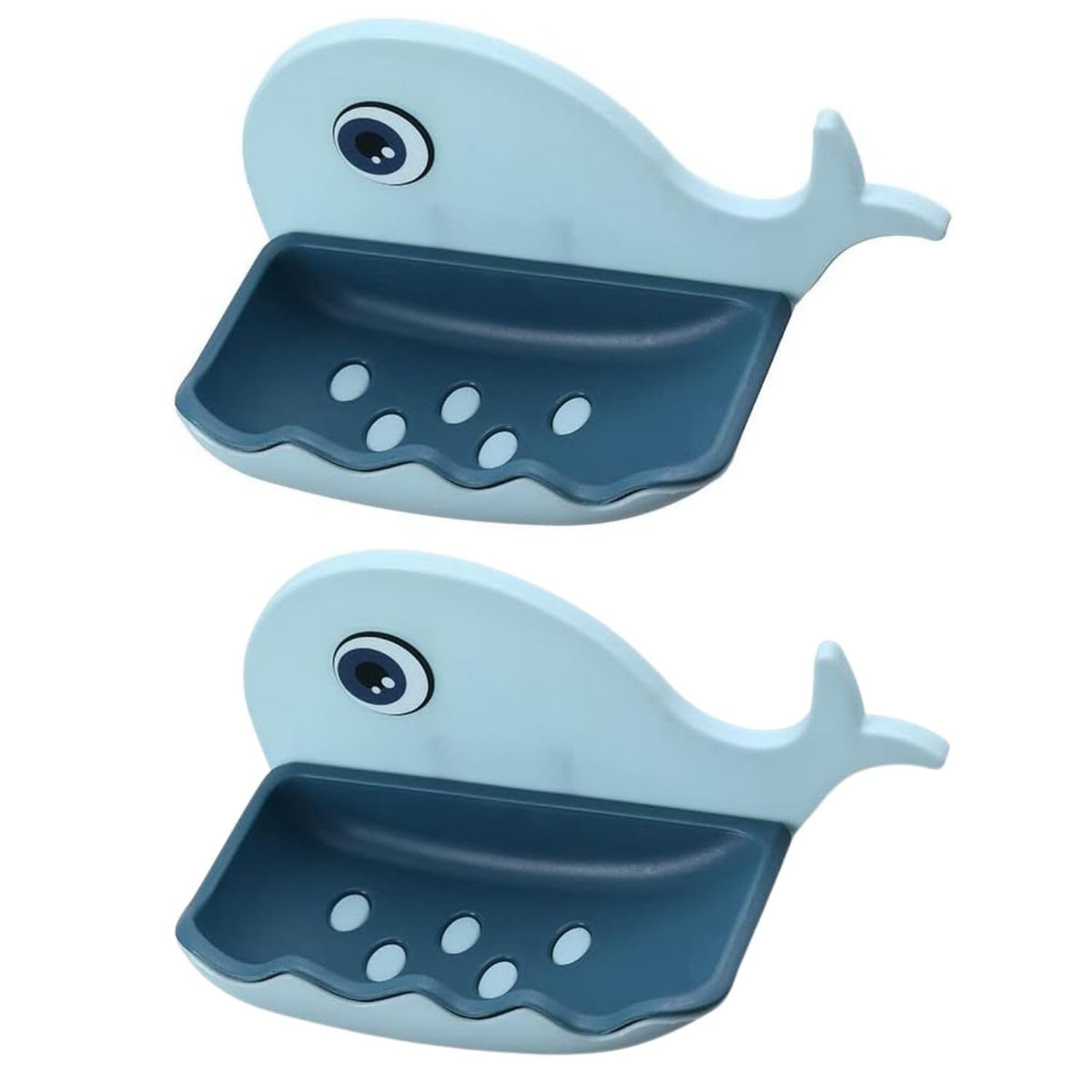 P Plus Fire Punch Cartoon Fish Soap Holder Household WallMounted Drain FishShaped Leakproof Soap Holder Kitchen Sink SelfDrai