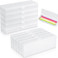 Yexiya 30 Pack 7.2 X 2.4 X 1 Inches Plastic Pencil Case Pencil Box Plastic Pencil Storage With Hinged Lid For Pencils Pens Crayo
