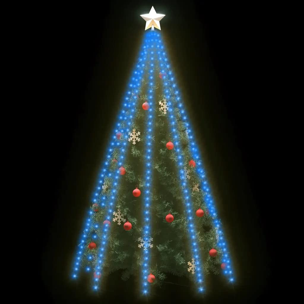 Guirlande Lumineuse D'Arbre De Noël 400 Led Bleu 400 Cm