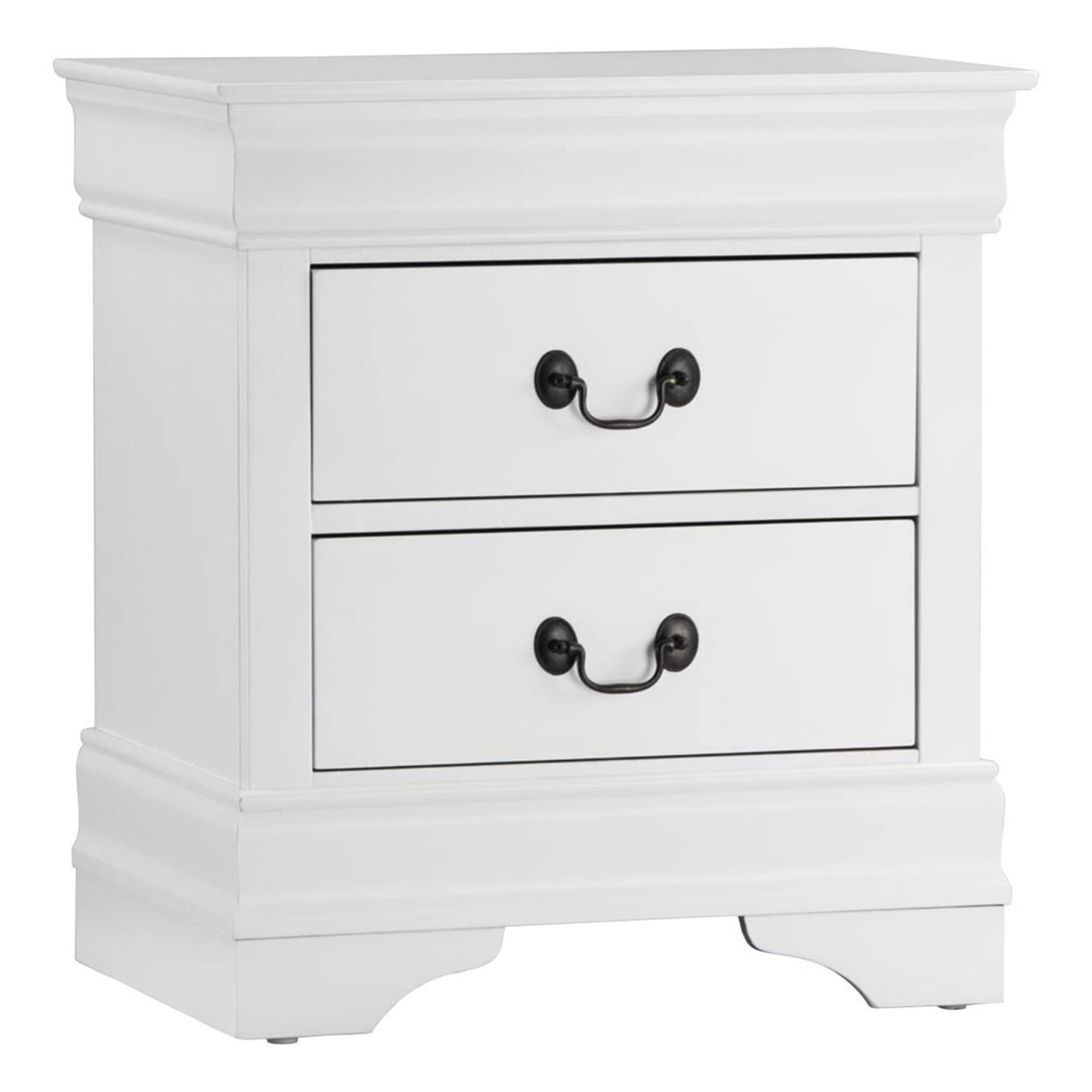 Benjara Benzara Classy Nightstand With Spacious Drawers, White,