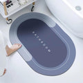 ShopoCity Round Bathroom Matt UltraSoft, Absorbent Circular Bathroom Mat with AntiSlip Backing