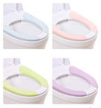 Bathroom Warmer Toilet Seat Cover Pads 4 Pack Washable And Reusable Cushion For Winter