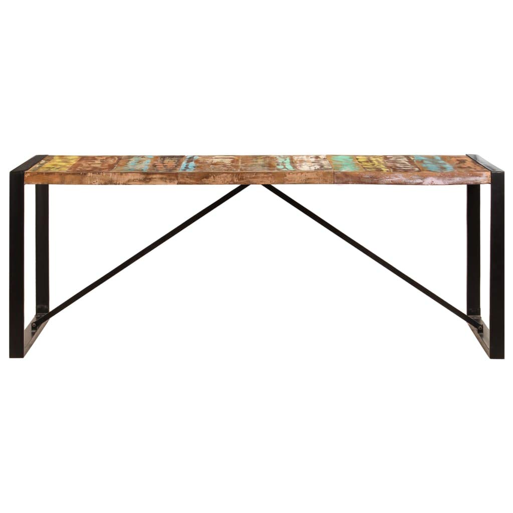 vidaXL Solid Reclaimed Wood Dining Table - Thumbnail 4