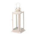 Accent Plus Zingz & Thingz Outdoor Starlight Hanging Candle Lantern, Decorative Light Home Decor, 8 Tall, White