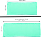 Mds Pack Of 10 Spandex Chair Sashes Bow Sash Elastic Chair Bands Ties Without Buckle For Wedding And Events Decoration Spandex Slider Sashes Bow - Sea Green