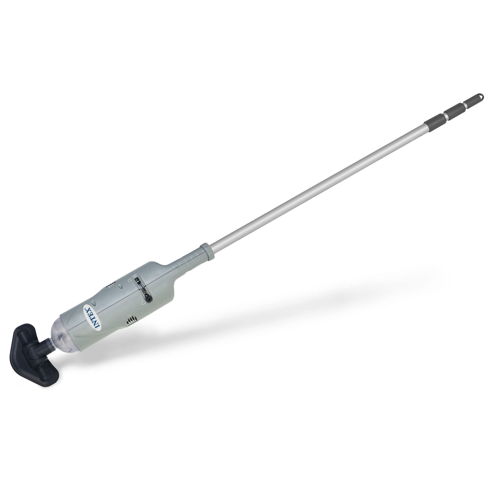 Intex Rechargeable Handheld Above Ground Swimming Pool And Spa Vacuum Cleaner With 94 Inch Telescoping Shaft And 2 Interchangeab