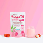 Dear Face Beauty Milk Premium Japanese Lychee Swiss Stemcell Drink 50,000Mg - 10 Sachets