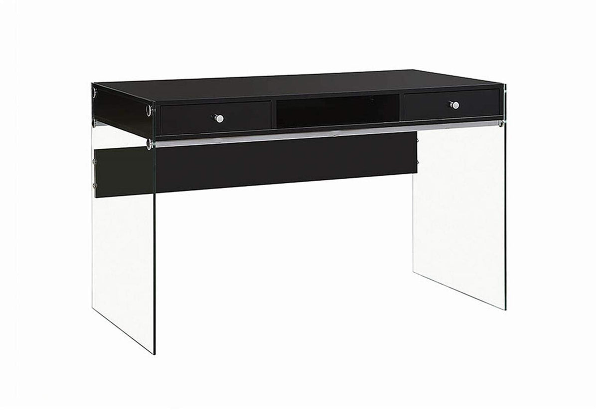 Coaster Writing Desk Glossy Black 800830