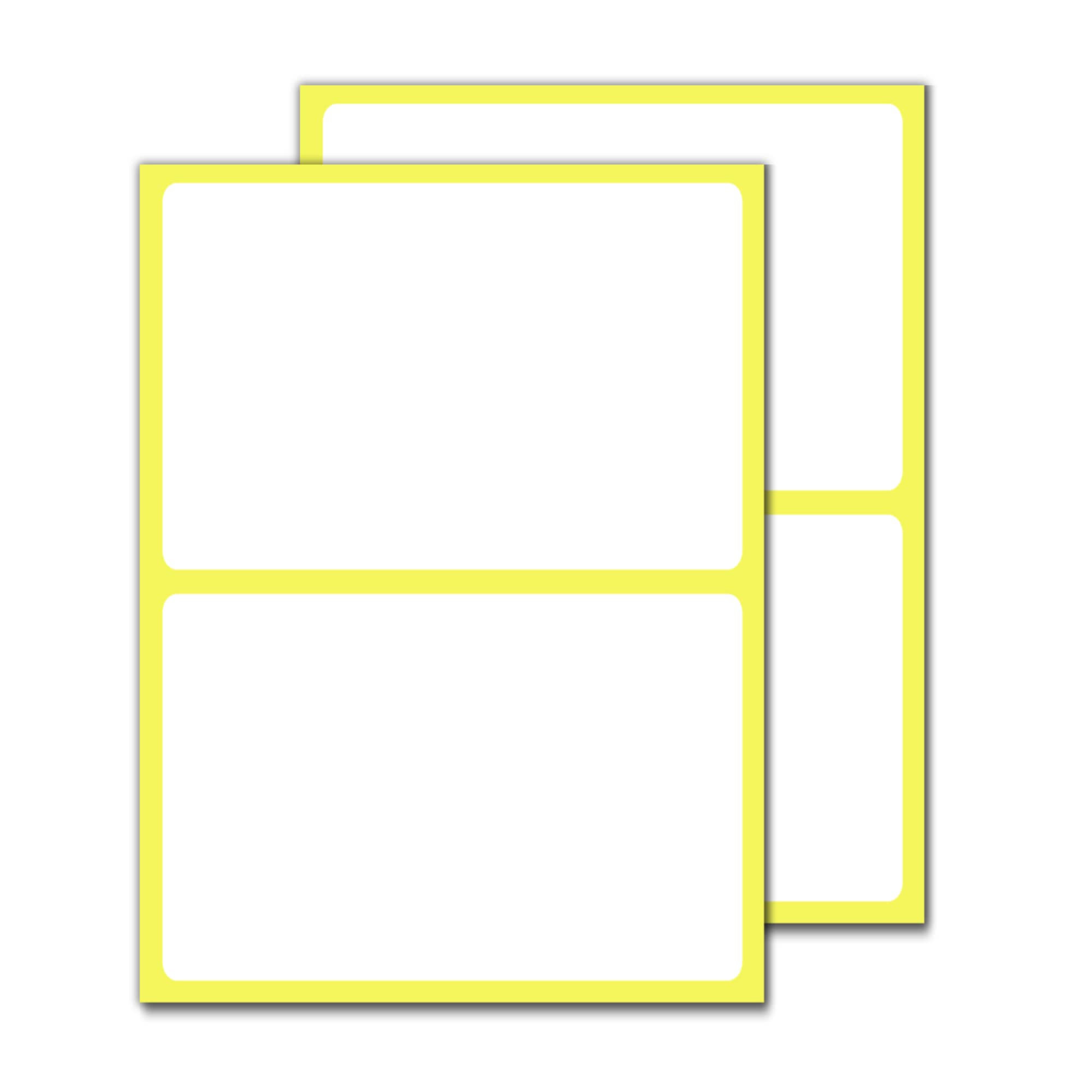 60 Pack, Large Labels For Storage Bins, Organizing - White, 6' X 4'