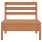 vidaXL Patio Middle Sofa Honey Brown Solid Pinewood