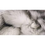 HomeRoots 3' X 5' Gradient Gray Rectangular Faux Fur Area Rug