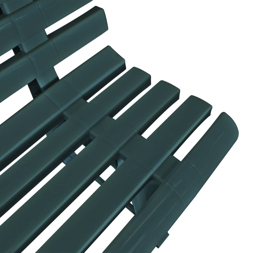 vidaXL Garden Bench Plastic Green Bench Furniture Patio Patio Park