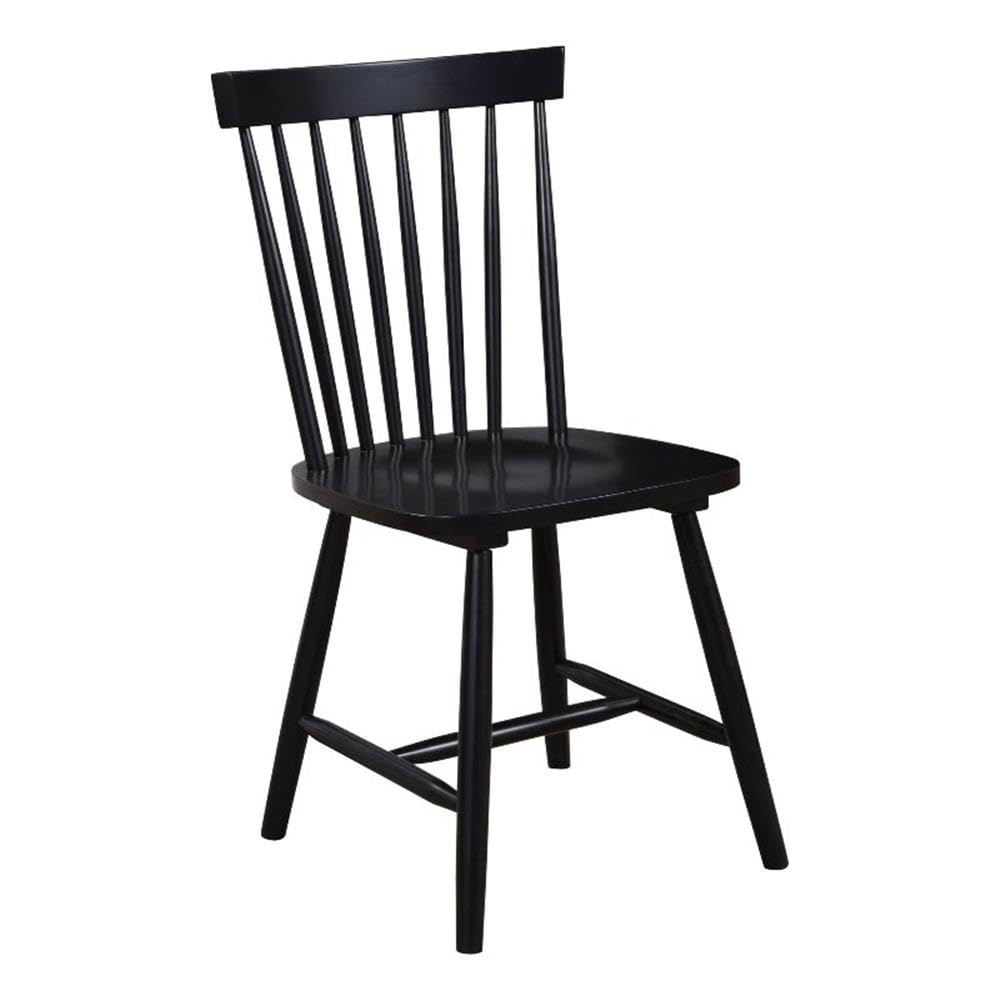 Alpine Furniture Lyra Dining Chair, 18 X 34 X 19.5, Black