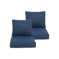 Garden Lucky 23.5X25 Inch Outdoor/Indoor Deep Seat Patio Cushions Set Of 2 Deep Seat Bottom Resilient Foam Filling Water Repelle