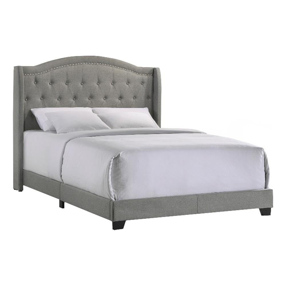 Intercon Rhyan UPH Bed Platform, Queen (U.S. Standard), Gray