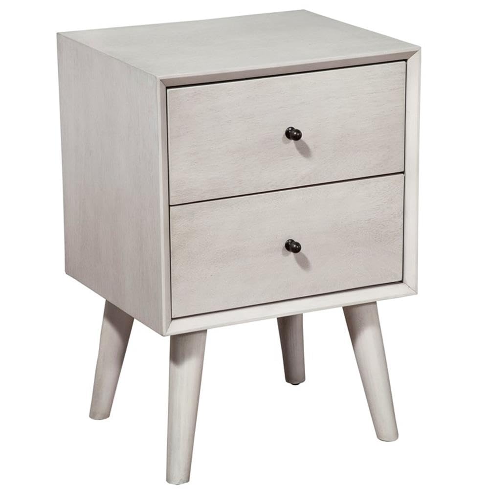Alpine Furniture Flynn Nightstand, Gray
