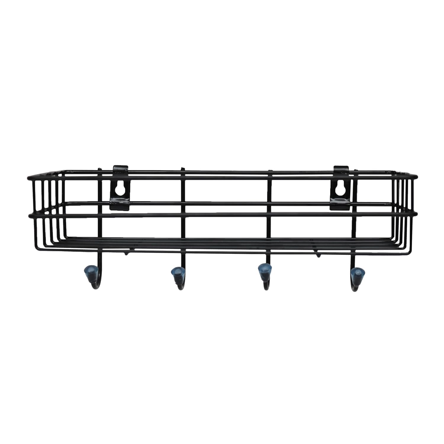 Monit Bathroom And Kitchen Shelf Organiser With Hooks And Self Adhesive  Corner Wall Mounted Shelf, Towel Holder, Rack, Accesso