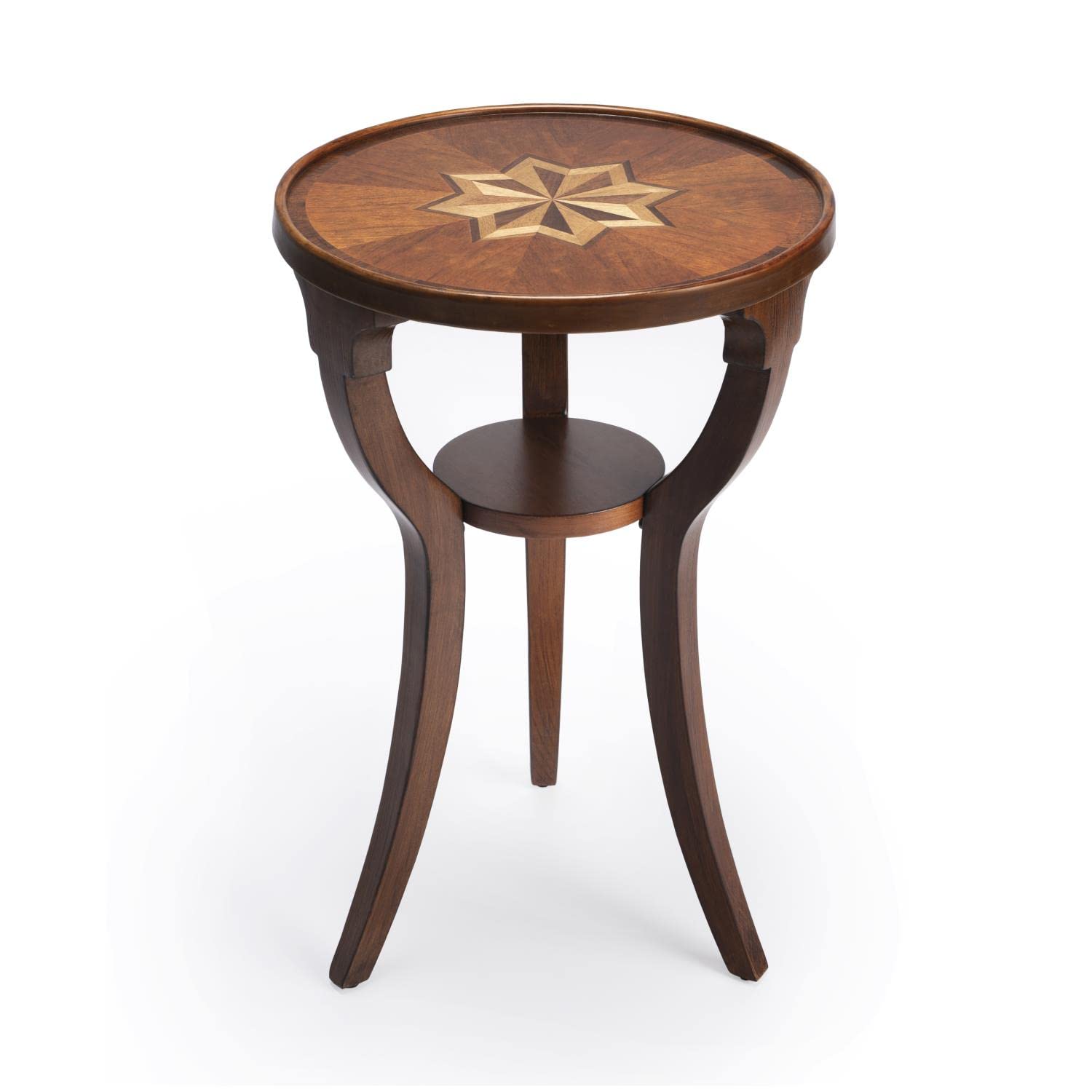 Butler Specialty Company Dalton Wood Round 15.75 W Accent Table - Brown