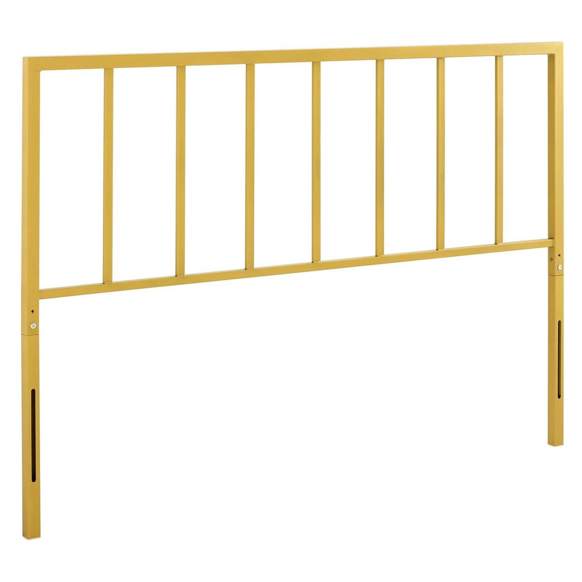 Modway Tatum Modern Farmhouse Metal Twin Headboard In Gold