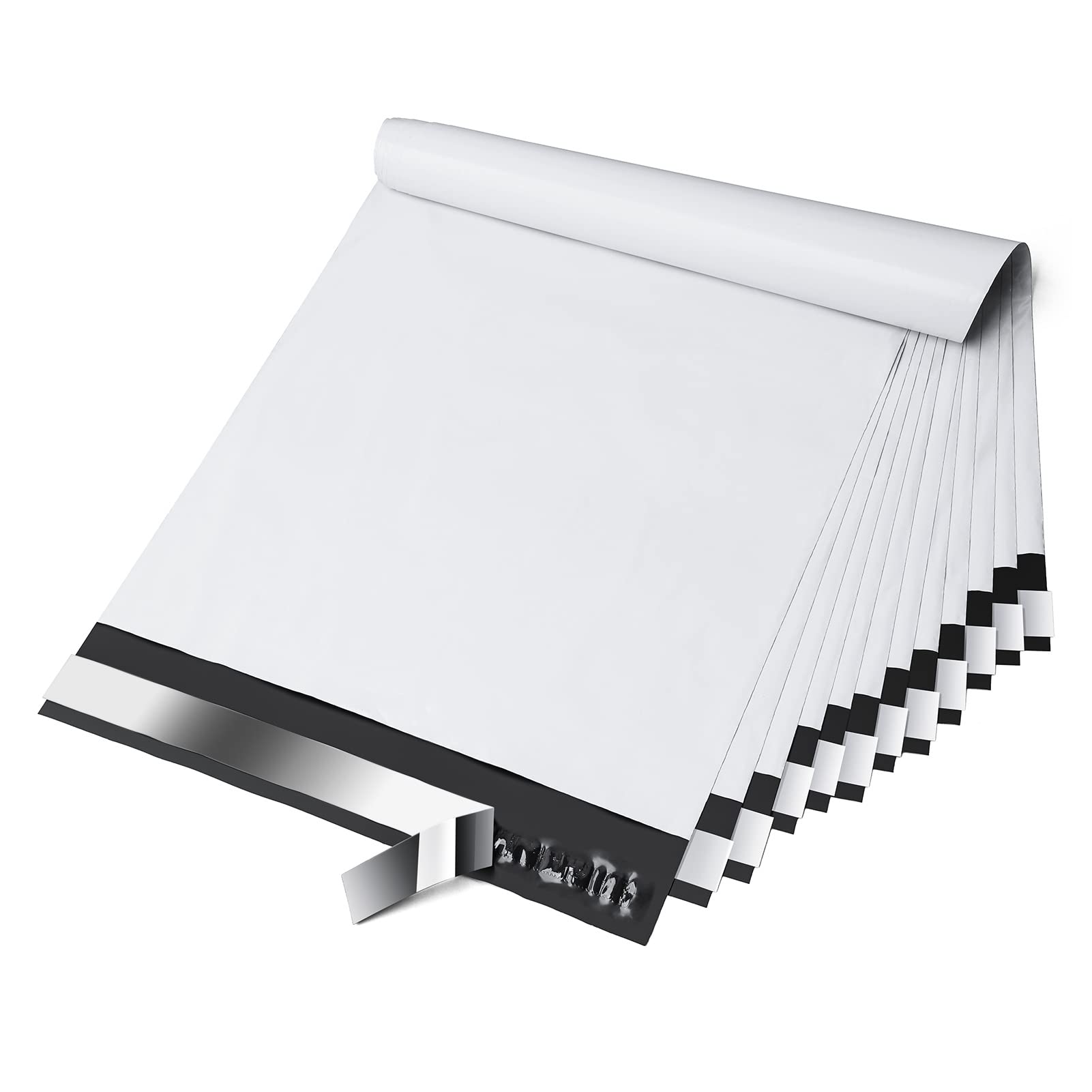 Fuxury Poly Mailers 10X13 Inch 100 Pcs Shipping Bags For Clothing, Shipping Envelopes, Strong Self Seal Mailing Bags For Small B