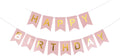 atorakushon Pink and Gold Happy Birthday Banner Decoration For Boys Girls Boyfriend Girlfriend Cuple Kids Birthday Celebrations