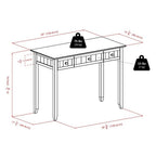 Winsome Burke Writing Desk, Coffee