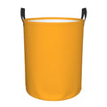 Large Laundry Basket, Bright Yellow Pattern (Solid Color) Waterproof Foldable Laundry Hamper, Collapsible Dirty Clothes Storage 