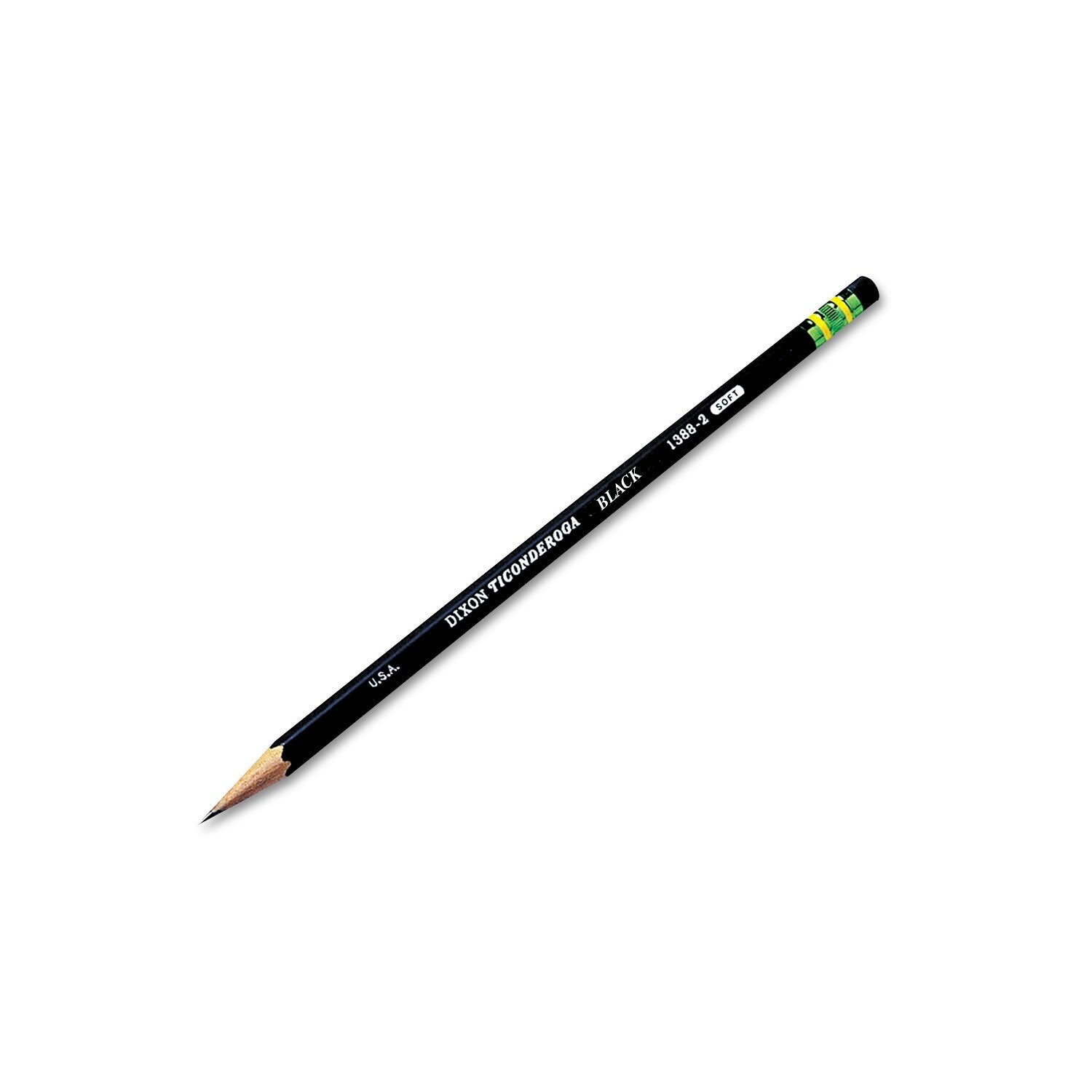 Ticonderoga 13953 Woodcase Pencil, Hb #2, Black, Dozen