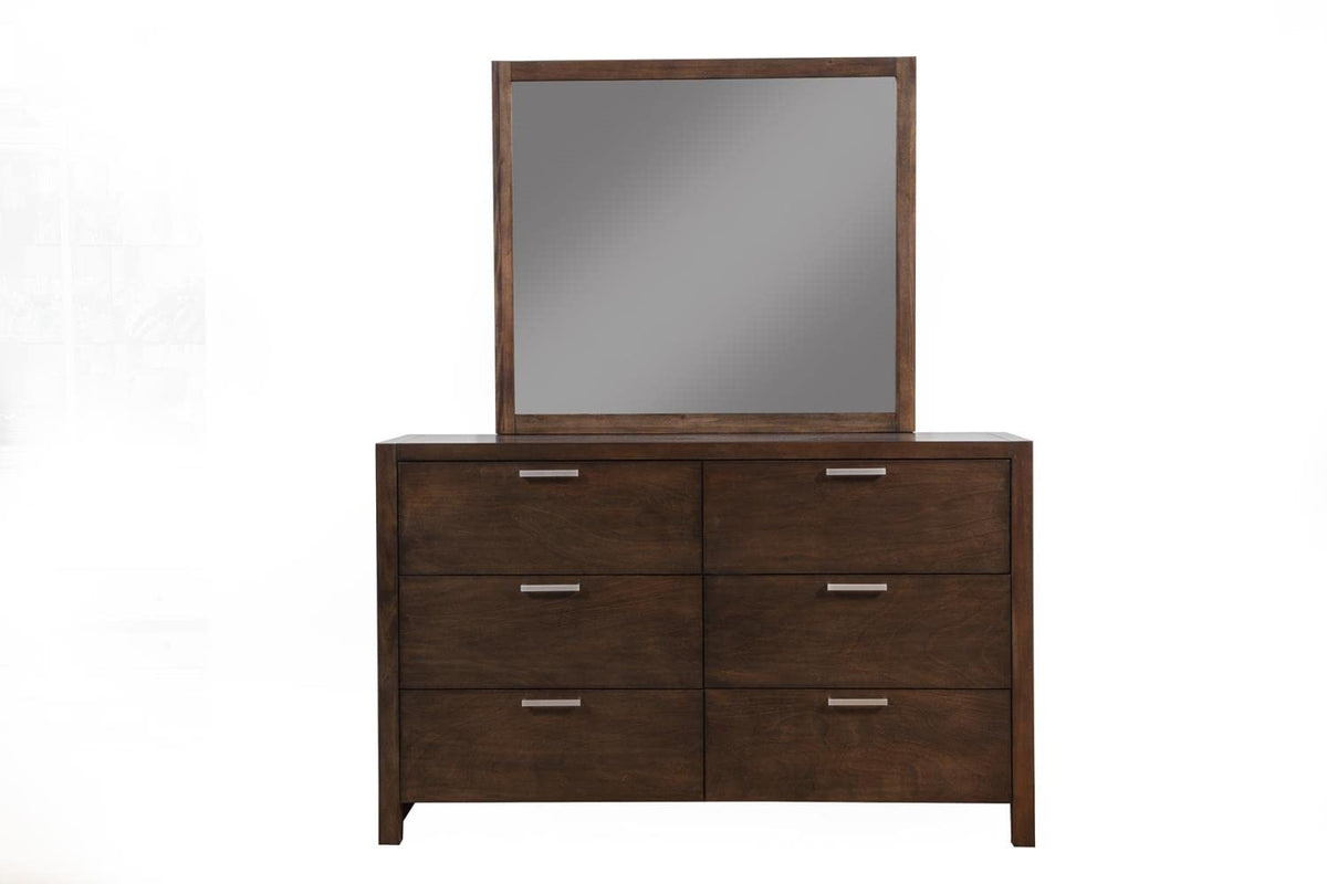 Alpine Furniture Austin Mirror in Chestnut (Brown)