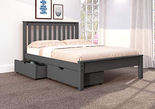 Donco Kids Full Contempo Bed w/Under Bed Drawer in Dark Gray