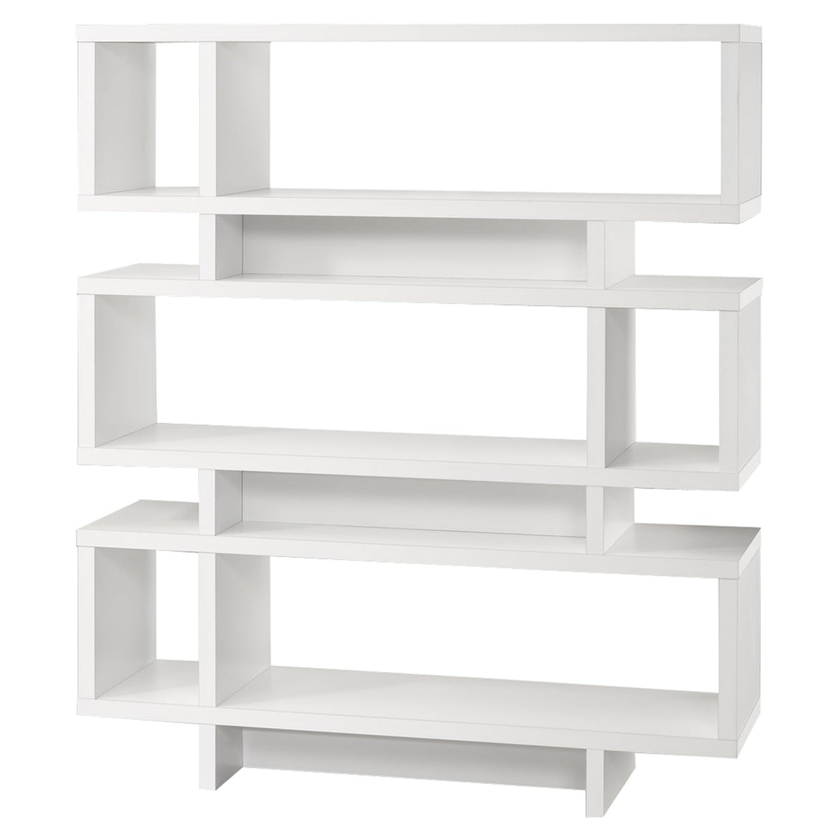 HomeRoots Office 12-inch x 47.25-inch x 54.75-inch White, Particle Board, Hollow-Core - Bookcase