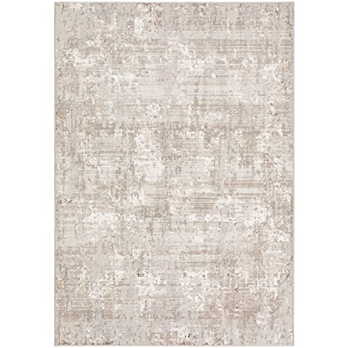 Rhodes Rr3 Taupe Transitional Rug Rectangle 3' 2&quot; X 5 ' 1&quot;